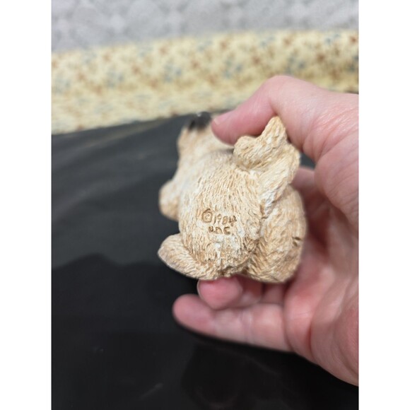 Vintage‎ 1984 Stone Critters The Animal Collection Pug Dog Figurine Painted 4" - Picture 6 of 7